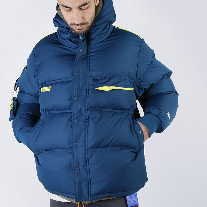 мужская синяя куртка PUMA x Ader Down Puffer 59553460 - цена, описание, фото 2